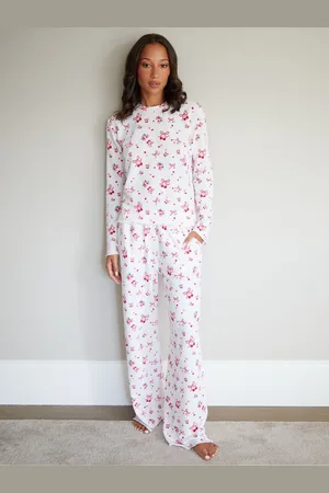 Threadbare White 100% Cotton Long Sleeve Pyjama Set AU 16