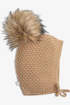 The Little Tailor Baby Pom Pom Textured Knitted 100% Cotton Hat 6