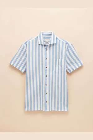 Joules Linen Blend Short Sleeve Shirt M