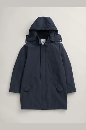 Seasalt Cornwall Blue Mens Stone Wave Waterproof Coat L