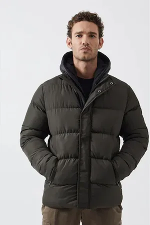 French Connection Green Row Fleece Jacket M