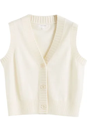 Chinti & Parker Chinti and Parker Wool Cashmere Blend V-Neck Waistcoat L