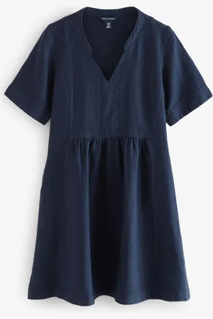 Seasalt Cornwall Draw Kiln 100% Linen Dress AU 22