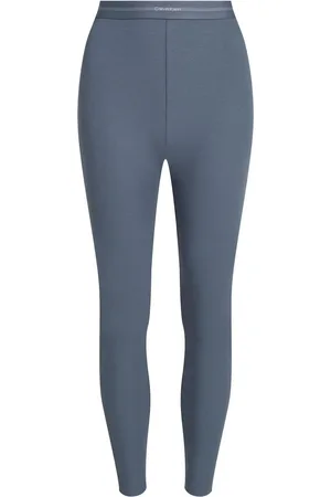 Calvin Klein Grey Cotton Stretch Rib Lounge Leggings L