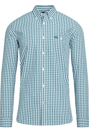 Raging Bull 100% Cotton Long Sleeve Classic Gingham Shirt S