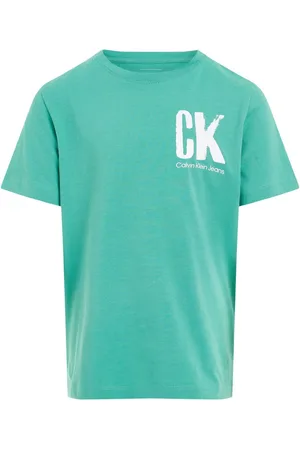 Calvin Klein Green 100% Cotton Graphic T-Shirt 10 Years (140cm)