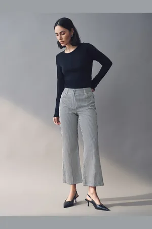 MARELLA Emme Marella Blue Rail Trousers AU 16
