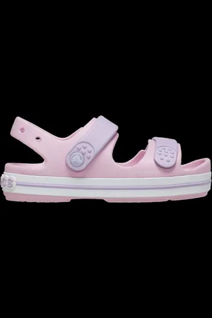 Crocs Pink Kids Crocband Cruiser Sandals US 4 (UK 3)