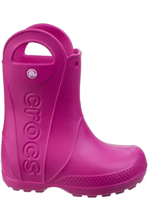 Crocs Pink Toddler Waterproof Handle It Rain Boots uk8eu255