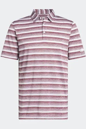 adidas Two Colour Striped Polo Shirt M Reg
