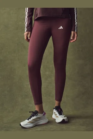 adidas Red TECHFIT 7/8 High Rise Leggings 16