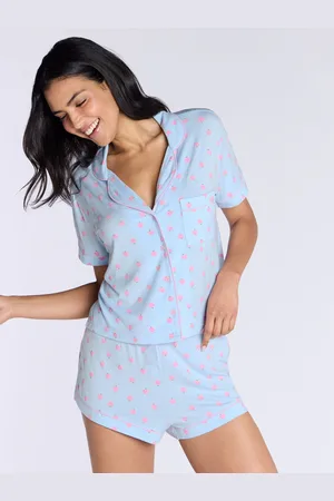 Boux Avenue Blue Strawberry Modal Short Pyjamas Set 18