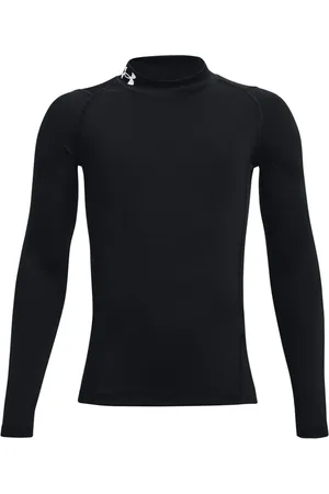 Under Armour Black Heat Geat Mock Neck Long Sleeve T-Shirt 11