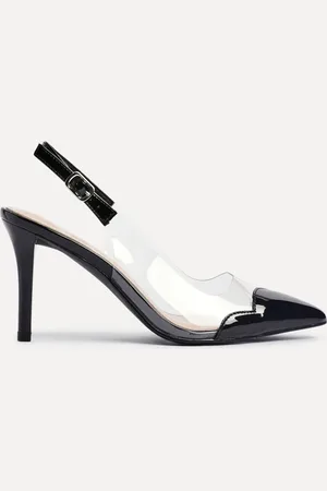 Linzi Nolita Perspex And Patent Mix Slingback Court Heels AU 10 (EU 41)