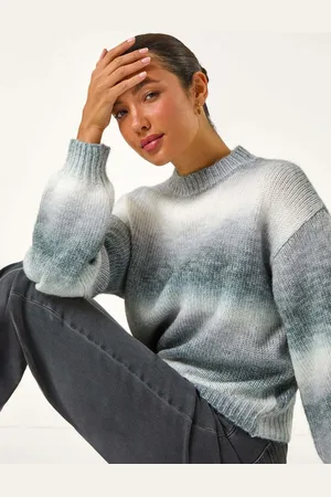 Roman Grey Spacedye Soft Crew Jumper AU 14