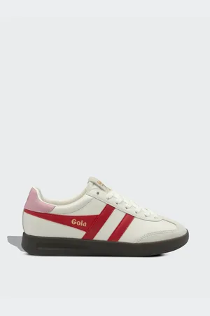 Gola White Red Candy Dark Gum Womens Cyclone Trainers AU 6 (EU 37)