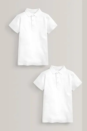 Next Easy Fastening School 100% Cotton Polo Shirts 2 Pack (3-16yrs) 4 Years (104cm)