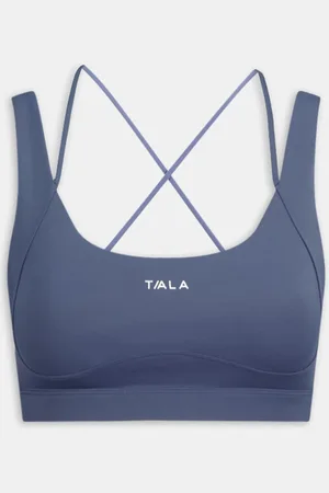 Tala Blue Skin Luxe Contour Scoop Back Sports Bra xsmall
