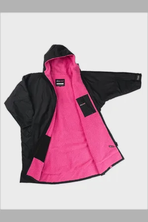 Dryrobe Black/Chrome Advance Kids Long Sleeve Changing Robe 10