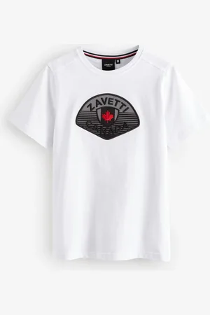 Zavetti Canada Juniors 100% Cotton Botticini Reflective White T-Shirt M