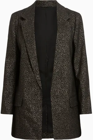 AllSaints AllSaints Black Aleida Lux Blazer AU 10