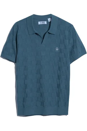 Original Penguin Natural Jacquard Sweater Polo Shirt XL