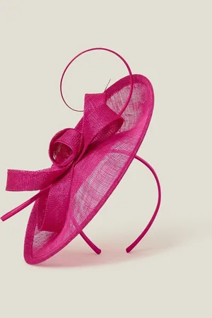 Accessorize Pink Loop Quil Disc Fascinator Hat One