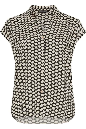 Evans Curve Zig Zag Print Blouse AU 16