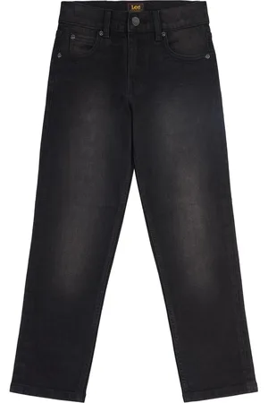 Lee Black Boys Stretch Fit Daren Straight Jeans 15