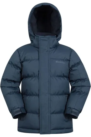 Mountain Warehouse Blue Kids Snow II Water Resistant Padded Jacket 7
