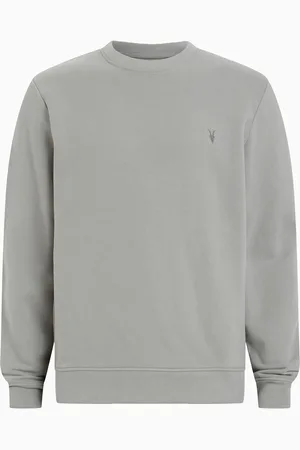 AllSaints AllSaints Grey Raven Crew 100% Organic Cotton Jumper XL