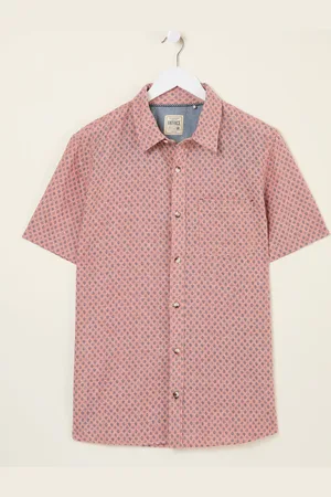 Fat Face FatFace Short Sleeve Mini Geo Print Shirt xlarge