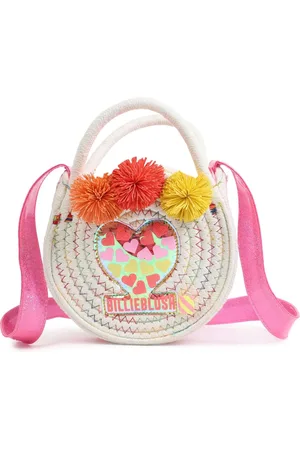 Billieblush Pink Logo Pom Pom Cross-Body Handle Bag One
