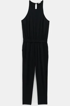 Hush Puppies Black Racer Back Jersey Jumpsuit AU 6