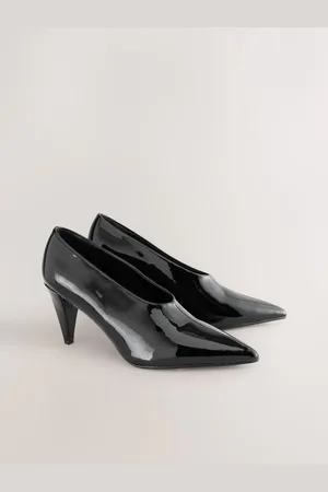 Next Standard Fit Forever Comfort Patent Point Toe High Cut Cone Heel Courts AU 7.5 (EU 38.5)
