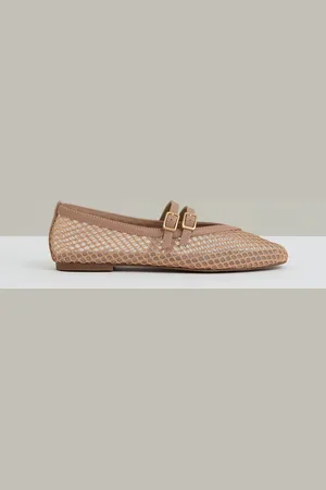 Reiss Elspeth Mesh Double Strap Ballet Flats eu39uk6