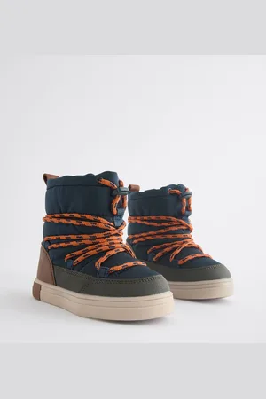 Next Navy/Khaki Thermal Thinsulate Lined Quilted Water Resistant Boots AU 6 (EU 23)