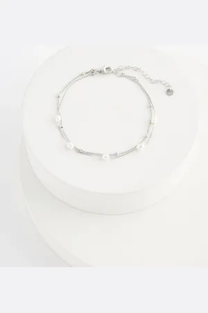 Next Sterling Silver Delicate Pearl Bracelet One