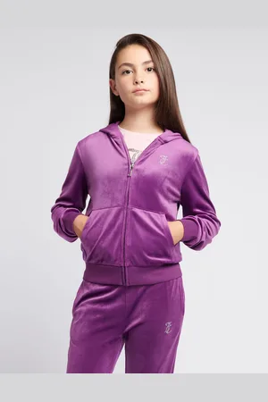 Juicy Couture Purple Diamanté Zip Through Hoodie 10