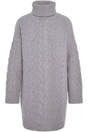 Barbour Beatrix Cable Knit Roll Neck Dress AU 10