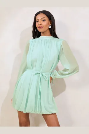 Lipsy London Puff Ball Mini Shift Dress 16