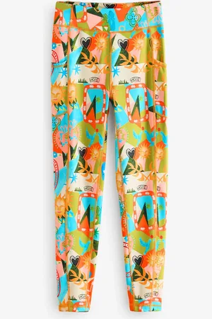 Never Fully Dressed Bright Hope Orange Sports Leggings AU 20