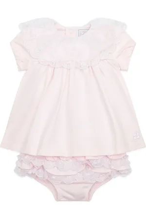 Emile et Rose 2 Piece Short Dress with Embroidered Tulle & Frilly Pants 9 Months (74cm)