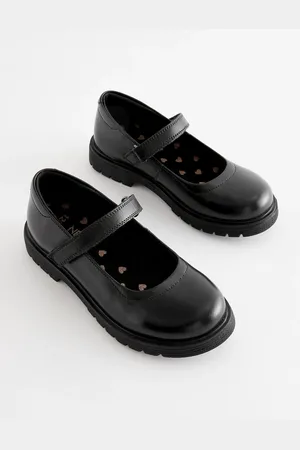 Next Wide Fit (G) School Leather Chunky Mary Jane Shoes AU 5.5 (EU 38.5)