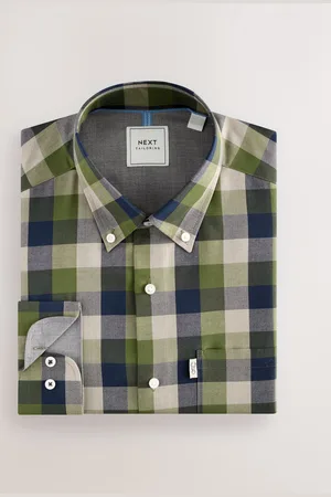 Next Regular Fit Easy Iron Button Down Oxford Shirt XS