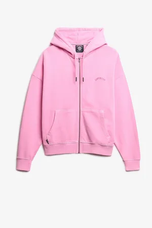 Superdry Purple Essential Logo 100% Cotton Hoodie AU 14