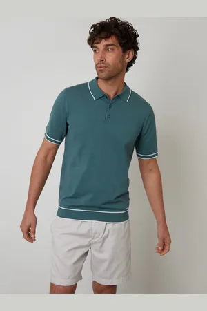 Threadbare Knitted Short Sleeve Polo Shirt large