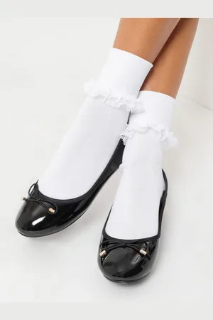 Lipsy London Metal Bow School Ballet Pumps AU 6 (EU 39)