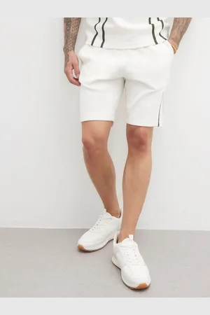 River Island Slim Laid On Taped Shorts small
