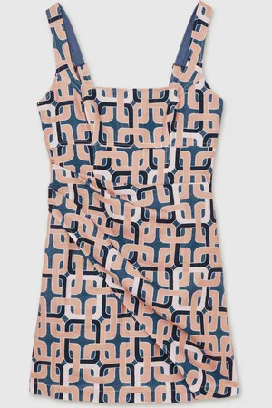 Reiss Simone Chain Print Mini Dress AU 12